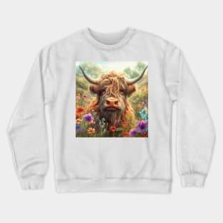 Highland Cow Crewneck Sweatshirt